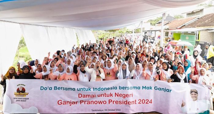 Emak-emak di Tasikmalaya Gelar Doa Bersama, Dukung Ganjar Jadi Presiden