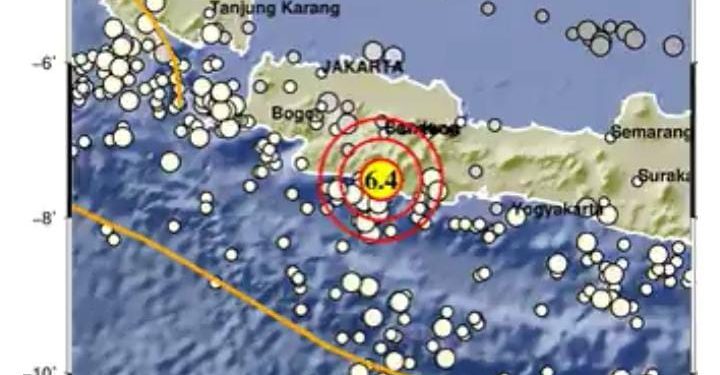 Gempa Magnitudo 6.4 Goyang Garut, Terasa Hingga ke Jogjakarta dan Jawa Tengah