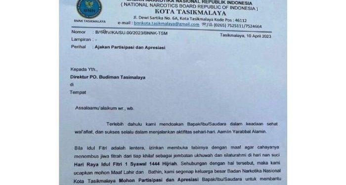 Kepala BNN Kota Tasikmalaya yang Minta THR ke PO Bus Budiman Akhirnya Dicopot