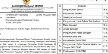 Jadwal Seleksi Penerimaan CPNS Mulai 17 September 2023