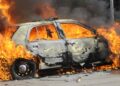 Sopir Mobil Terbakar di Tol Tangerang Selamatkan Diri Lewat Kaca Pintu
