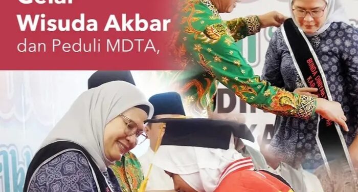 Gelar Wisuda Akbar dan Peduli MDTA, Bupati Nina Agustina dijuluki “Bunda DTA Kabupaten Indramayu”