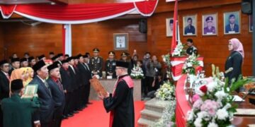 Sebanyak 50 Anggota DPRD Indramayu Mengucapkan Sumpah Janji Masa Jabatan 2024 – 2029