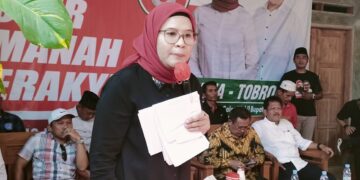 Perempuan Mundakjaya Dukung Nina Agustina, Suratno”Ayo bareng bareng Dukung Ibu Nina Rong Porod”