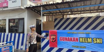 Polres Garut Pasang Puluhan Spanduk Sosialisasi Operasi Zebra