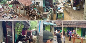 Banjir Bandang Terjang Desa Banjaran Kulon, Puluhan Rumah Rusak