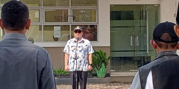 Bupati Garut Pimpin Apel Gabungan di Kecamatan Caringin
