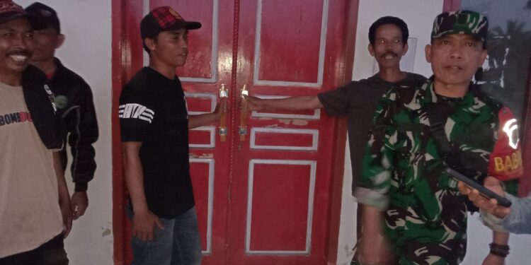 BABINSA Samuderajaya Pimpin langsung Pembukaan Kantor Desa Samuderajaya