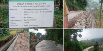 Desa Cimaung Alokasikan Dana Desa Untuk Pembangunan Jalan Desa Tani