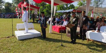 Camat Caringin Pimpin Langsung Upacara Detik-Detik Proklamasi RI Ke 80