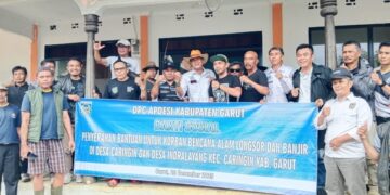 DPC Apdesi Kabupaten Garut Salurkan Bantuan Kepada Korban Bencana di Desa Caringin