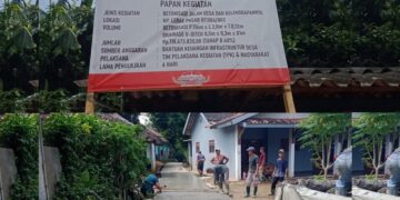 Realisasikan Bankeu Tahap ke-2 Betonisasi Jalan Desa Nambo Tahun Anggaran 2025