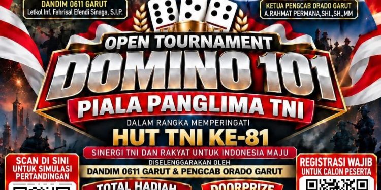 Piala Panglima TNI di Garut: Domino Naik Kelas, Puluhan Juta Diperebutkan